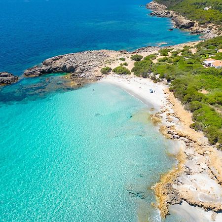 Rustico Porto Pino 30 Mt Dalla Spiaggia Bagian luar foto