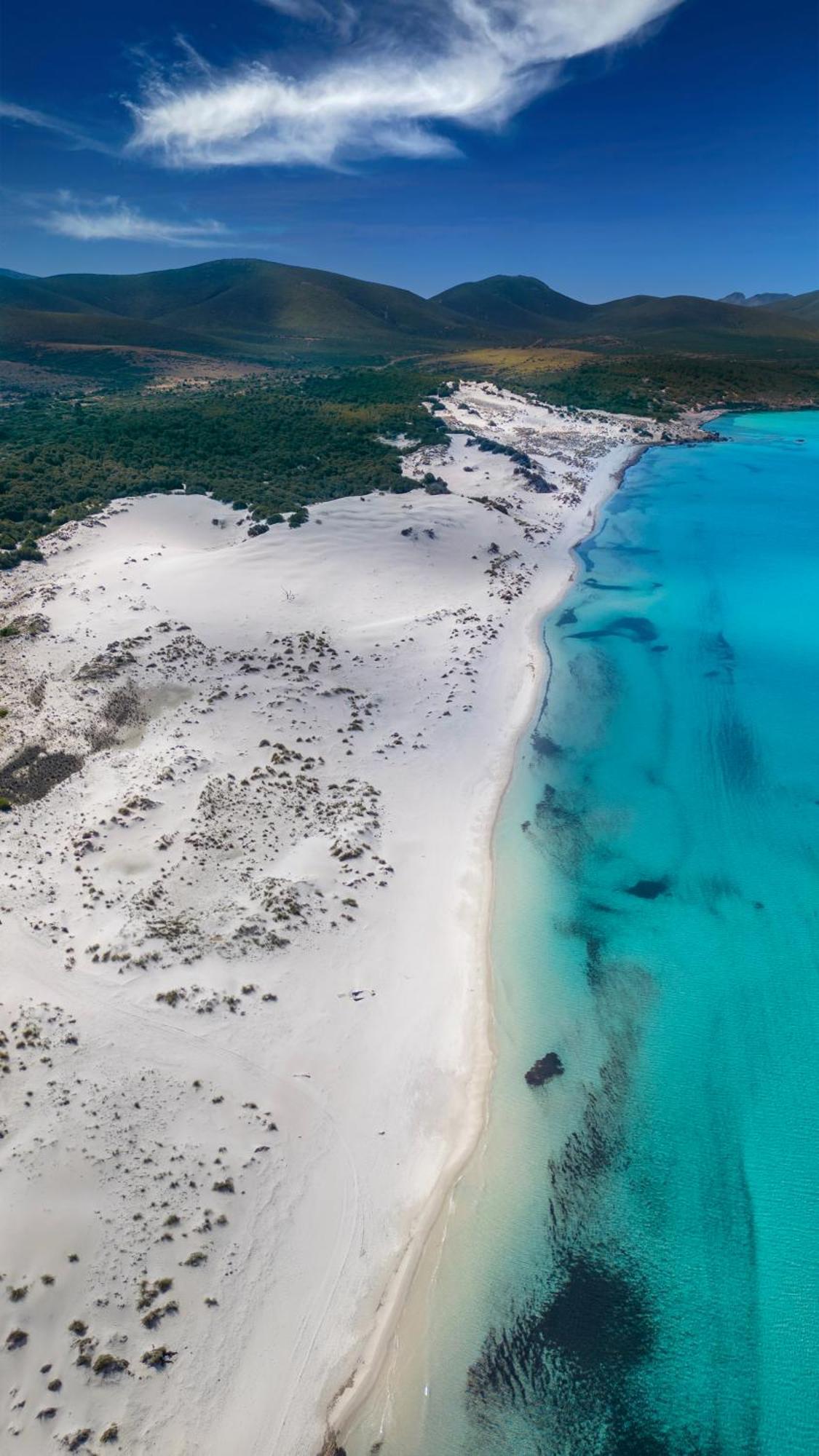 Rustico Porto Pino 30 Mt Dalla Spiaggia Bagian luar foto